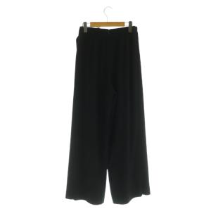 ADORE ワイドパンツ レイヤード ハイウエスト 36 ブラック /MY OS