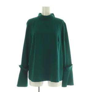 ハイツイストスパンビッグカフブラウス 長袖 プルオーバー 38 グリーン /MY OS
