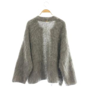 MUSE de Deuxieme Classe 24AW PORTMIX クルーネック カーディガン モヘヤ ヘアリー グレー