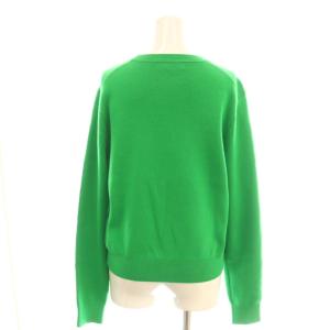 CABaN 24SS コットンカシミヤ ポケットプルオーバー ニット セーター F グリーン 39-02-41-02002