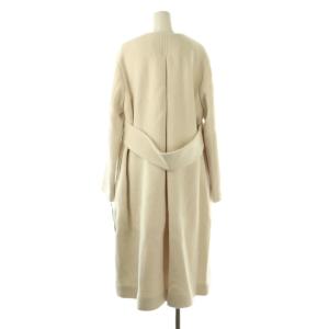 CELFORD 24AW カシミア混ノーカラーコート 38 アイボリー
