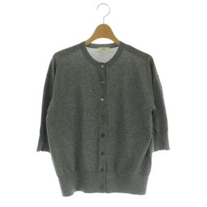 25SS LEVITAクルーカーディガン ニット 五分袖 F グレー /NR OS
