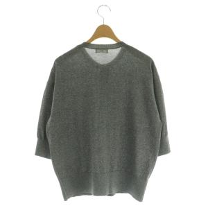 IENA 25SS LEVITAクルーカーディガン ニット 五分袖 F グレー /NR OS