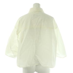 IENA メゾン 23AW FABRICA クロップドシャツ ブラウス 七分袖 コットン 白 /NR OS