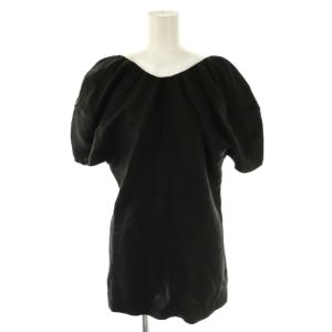 フィービー期 リネンパフスリーブブラウス 36 ブラック
