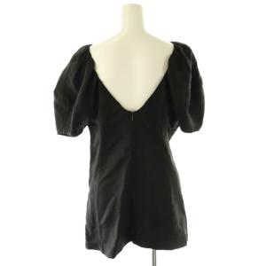 CELINE フィービー期 リネンパフスリーブブラウス 36 ブラック