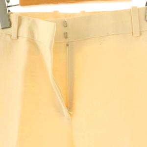 CELINE フィービー期 ジュート リネン ワイドパンツ 36 アイボリー /DF OS