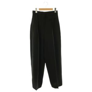 フィービー期 レーヨンシルク センターステッチ ワイドパンツ 36 ブラック