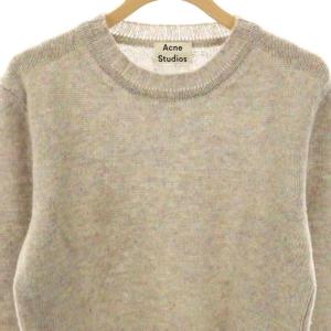 Acne Studios JENA ウール ミックスクルーネックニット セーター XS グレー /DF OS