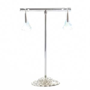 ドロップピアス 青 ブルー シルバー色 /SR