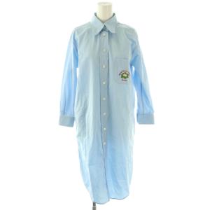 刺繍シャツワンピース 36 ライトブルー 660639