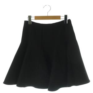 フレアミニスカート ウール混 38 黒 /NR OS