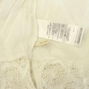 NE QUITTEZ PAS! CAMBRIC LACE TOP ブラウス 七分袖 プルオーバー レース インド製 ホワイト /MY OS