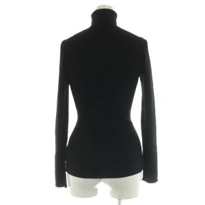 BURBERRY BLACK LABEL ウール ラメ入りリブタートルネックニット セーター 長袖 薄手 38 黒 /NR OS