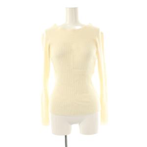 24AW メリノウール2WAYリブプルオーバー ニット セーター 36 アイボリー /ES OS