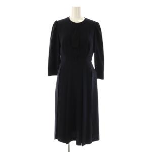 プリーツワンピース 34 ネイビー /ES OS