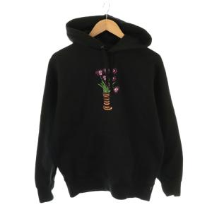 Flowers Hooded Sweatshirt S ブラック