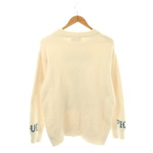 GELATO PIQUE HOMME 23AW ベビモコベアJQDプルオーバー ニット セーター M オフホワイト マルチカラー /DO OS