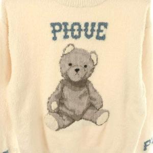 GELATO PIQUE HOMME 23AW ベビモコベアJQDプルオーバー ニット セーター M オフホワイト マルチカラー /DO OS