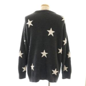 gelato pique パウダースターJQDプルオーバー ニット パンツ セットアップ ルームウェア ナイトウェア S-M ネイビー