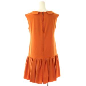 FOXEY NEW YORK フルーツドレスワンピース 38 ブラウンオレンジ 28967 /DO OS