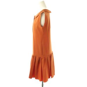 FOXEY NEW YORK フルーツドレスワンピース 38 ブラウンオレンジ 28967 /DO OS