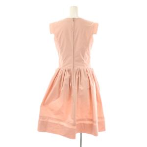 FOXEY NEW YORK ノースリーブ ワンピース ひざ丈 38 ピンク 26608 /DF OS