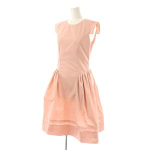 FOXEY NEW YORK ノースリーブ ワンピース ひざ丈 38 ピンク 26608 /DF OS