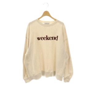 × アメリカーナ AMERICANA 25SS 長袖カットソー ライトベージュ ブラウン /DO OS