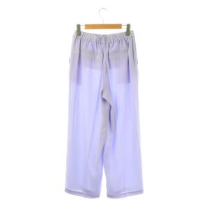 Theory 24SS POWDER CREPE RELAX ST PO パンツ ワイド 0 ラベンダー /HK OS