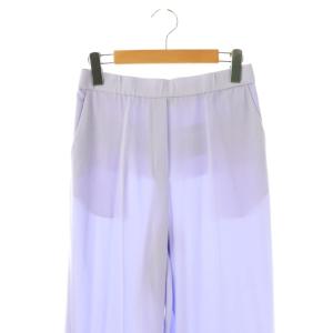 Theory 24SS POWDER CREPE RELAX ST PO パンツ ワイド 0 ラベンダー /HK OS