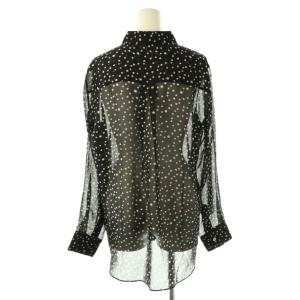 Theory STARRY PRINT SUNAYA NC シルクシャツ ブラウス S ブラック ホワイト /ES OS