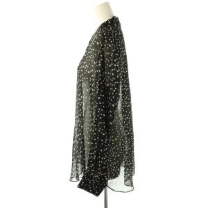 Theory STARRY PRINT SUNAYA NC シルクシャツ ブラウス S ブラック ホワイト /ES OS