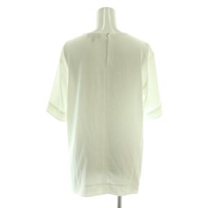 Theory POWDER CREPE EDGARA ブラウス 半袖 プルオーバー S 白 /NR OS