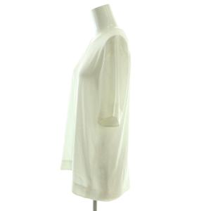Theory POWDER CREPE EDGARA ブラウス 半袖 プルオーバー S 白 /NR OS
