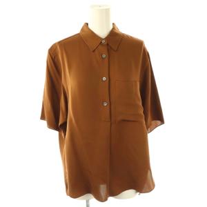 Project MODERN GGT WSO2 シャツ プルオーバー シルク S ブラウン /ES OS