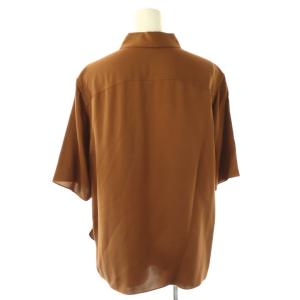 Theory Project MODERN GGT WSO2 シャツ プルオーバー シルク S ブラウン /ES OS