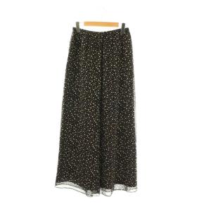 23SS PRINTED CHIFFON FLUID PULL ON B GZ ワイドパンツ イージー