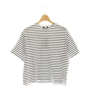 24SS CLINTON ST BOXY CREW SS Tシャツ カットソー ボーダー S ホワイト