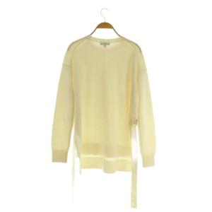 Theory MERCER WOOL CASH KARENIA BELTED ニット セーター 長袖 S アイボリー