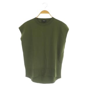 23SS COMPACT CREPE NEW COCOON  PO ニットプルオーバー フレンチスリーブ