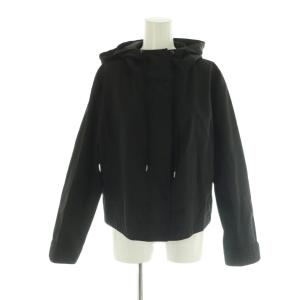 HEAVY TWILL HOOD SHORT COAT ジャケット S 黒 ブラック フード付き /AG