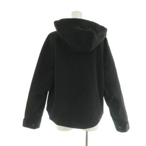 Theory HEAVY TWILL HOOD SHORT COAT ジャケット S 黒 ブラック フード付き /AG