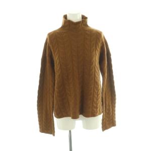 ROYAL WOOL HORSESHOE CABLE T ニット セーター ウール S ブラウン ケーブル編み