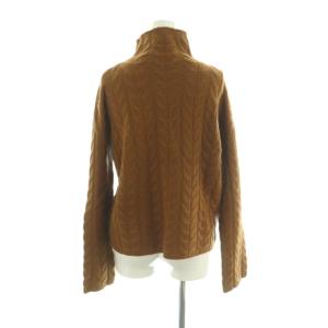 Theory ROYAL WOOL HORSESHOE CABLE T ニット セーター ウール S ブラウン ケーブル編み
