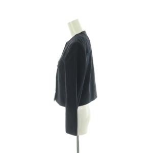 Theory 24SS NEOTERIC TWILL LS PATCH JKT ジャケット 2 紺 ネイビー ノーカラー