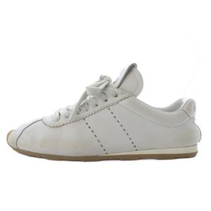 プリューム ブリーチド ナッパレザー スニーカー 35 ホワイト 5E114E