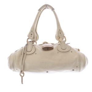 パディントン  レザー ハンドバッグ ベージュ