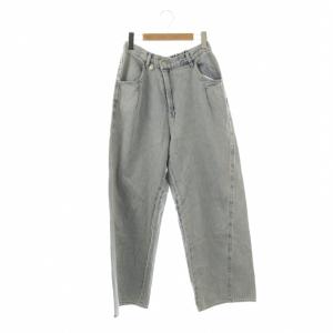 24SS ラップ風デニムパンツ ジーンズ ジッパーフライ F ライトブルー /NR OS