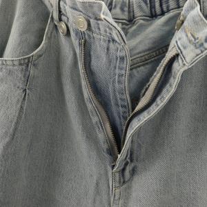 BEARDSLEY 24SS ラップ風デニムパンツ ジーンズ ジッパーフライ F ライトブルー /NR OS